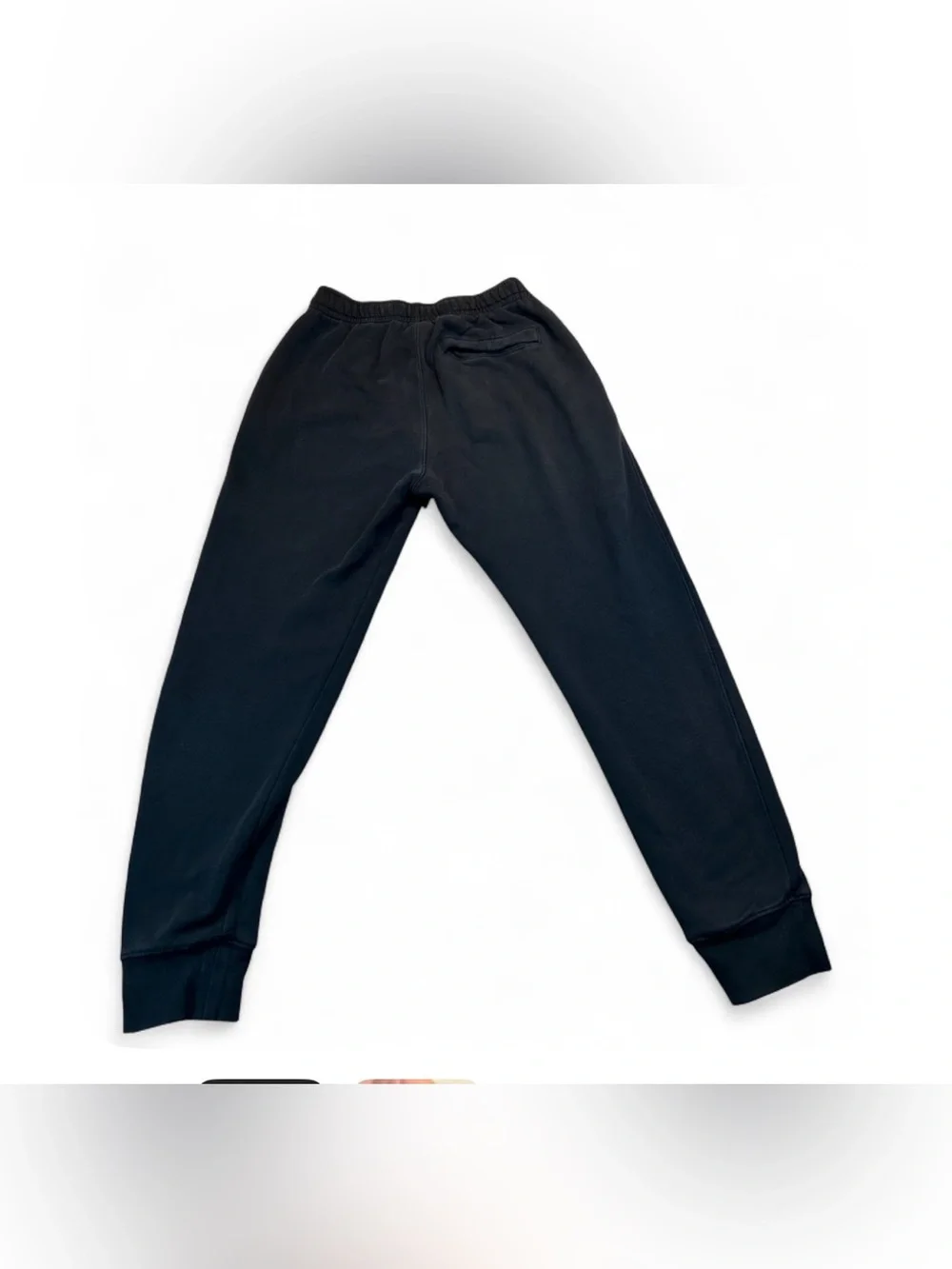 Nike Kids Black Jogger Sweatpants with White Logo